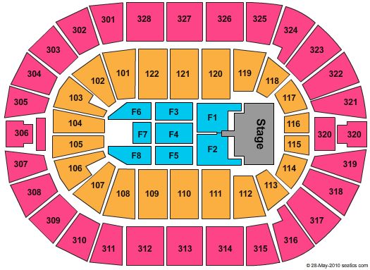 BOK Center Jonas Brothers Seating Chart